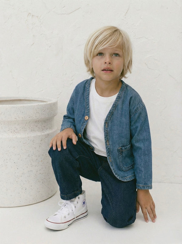 Oversize-Jeansjacke für Mädchen und Jungen | 3–9 Jahre | RG Brand | RG1621