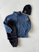 Kız ve Erkek Çocuk Eşofman Takımı | 3 İplik Şardonsuz | 3’lü Sweatshirt, Eşofman Altı & Bere | 3–9 Yaş | Günlük Çocuk Takımı | RG1724