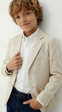Çocuk Old Money Keten Ceket | 3-9 Yaş | RG1765