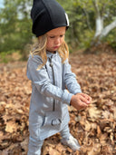 OXO Baskılı Tasarımlı Bebek Tulumu ve Bere