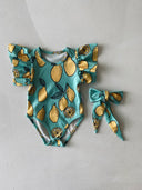 Kız Bebek Tam Likralı Çabuk Kuruyan Mayo Seti | RG Brand | 6 Ay–4 Yaş | RG281