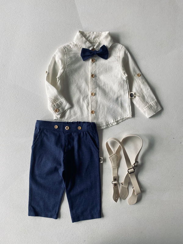 Baby Boy Overalls Set of 4 | 6 Months–3/4 Years | RG Brand | RG326
