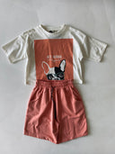 Bedrucktes Ober- und Unterteil-Set für Mädchen