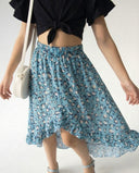 Genç Kız Çocuk Etekli Takım | 9–15 Yaş | Fırfır Kollu 2’li Kombin | Şık ve Rahat | RG3301