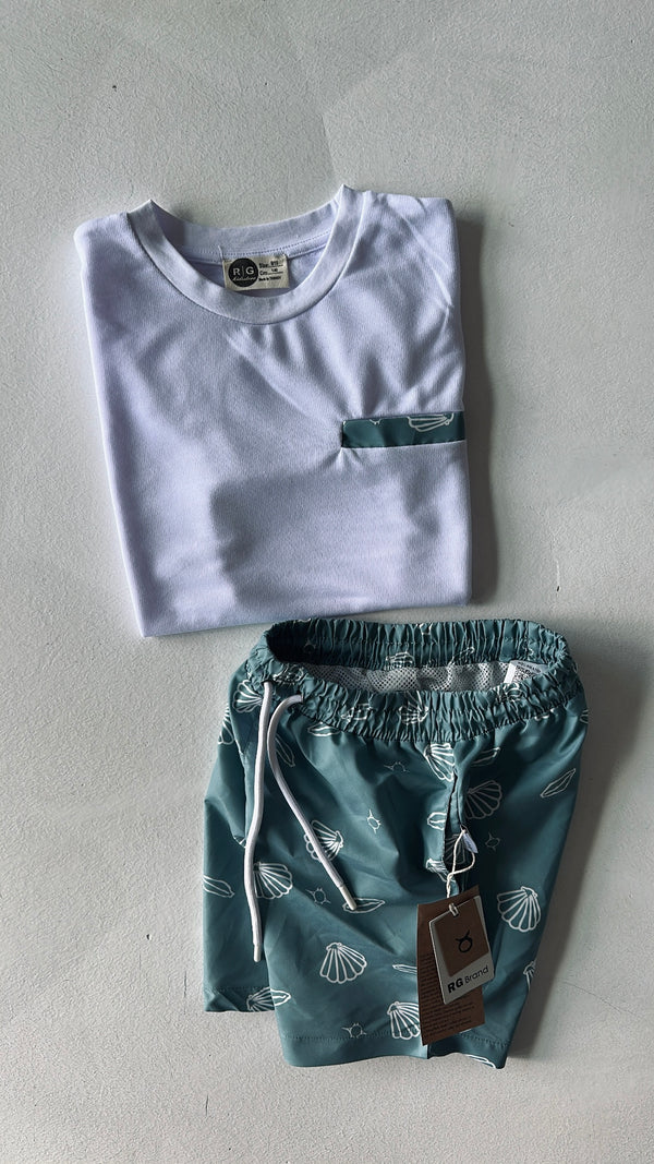 Genç Hızlı Kuruyan Tam Likralı Mayo 2 Parça Set | 9–15 Yaş | RG Brand | RG3340