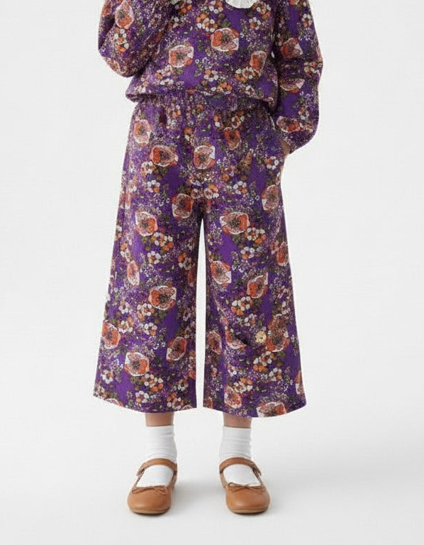Youth Wide-Leg High-Waisted Elastic Pants | Ages 9–15 | RG Brand | RG3335