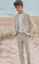 Mavi erkek çocuk takım elbise