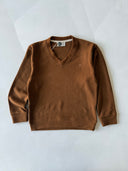 Genç Çocuk V Yaka Triko Old Money Kız & Erkek Kazak 9–15 Yaş | Siyah | RG3365