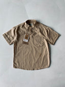 Genç Keten Mandarin Yaka Gömlek