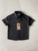 Genç Keten Kısa Kollu Gömlek