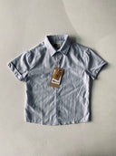 Genç Keten Kısa Kollu Gömlek