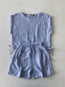 Genç Kız Müslin Şort Takımı | 9-15 Yaş Yazlık Krop Üst & Bol Şort Seti