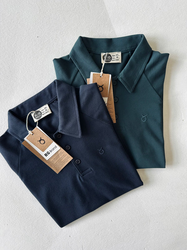 100% Cotton Piqué Polo Collar T-Shirt for Young Boys | Casual Comfortable | Ages 9-15 | RG3396