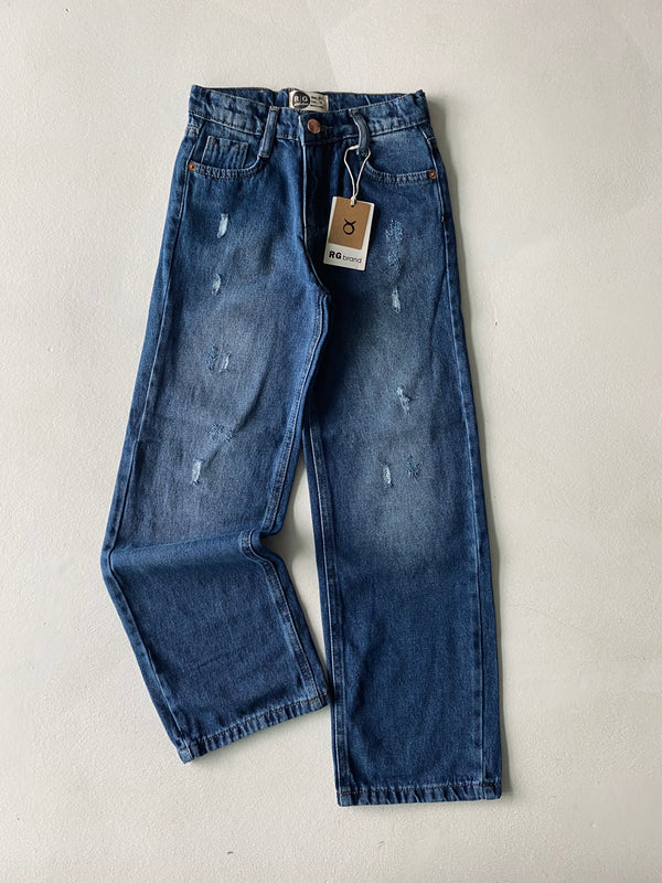 Weite Hose für Mädchen und Jungen | 9–15 Jahre | Blau, Schwarz und Grau | Bequeme Kinderhose | RG3399