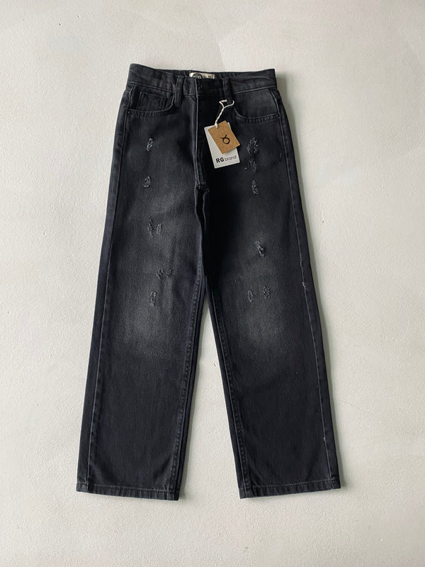 Weite Hose für Mädchen und Jungen | 9–15 Jahre | Blau, Schwarz und Grau | Bequeme Kinderhose | RG3399