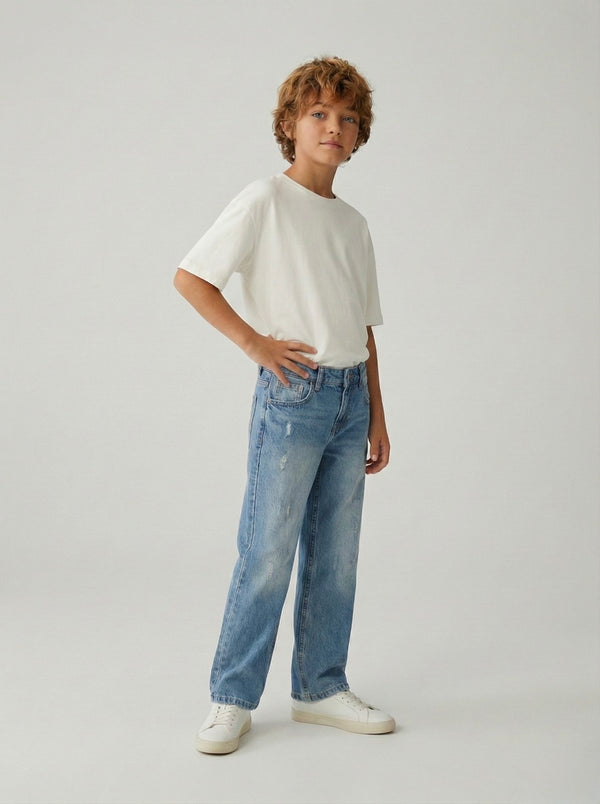 Weite Hose für Mädchen und Jungen | 9–15 Jahre | Blau, Schwarz und Grau | Bequeme Kinderhose | RG3399