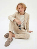 Erkek Çocuk Bej Takım Elbise | 9–15 Yaş | 3’lü Kombin | RG Brand | RG3711