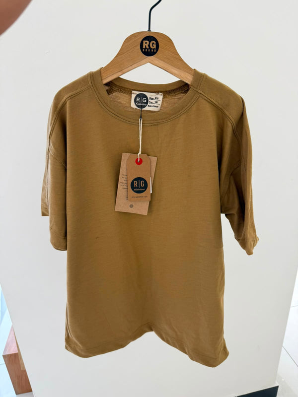 Teen Boys' Oversized Basic T-Shirt | 100% Cotton | Ages 9–15 | Relaxed Fit | RG3726