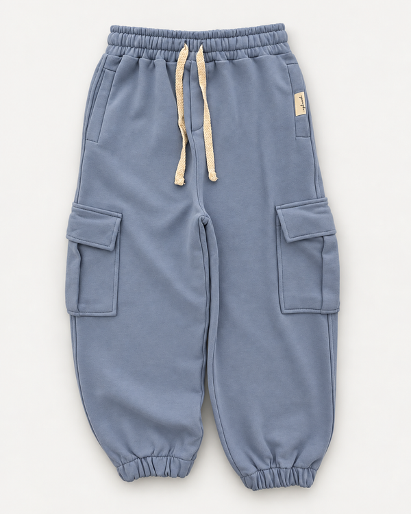 RG Brand RG3744 mavi kargo cepli jogger pantolon – ön görünüm