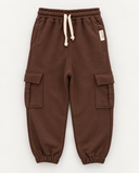 RG Brand RG3744 kahverengi kargo cepli jogger pantolon – ön görünüm