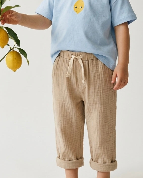 Bebek Balon Pantolon | Çift Cepli, Müslin | 6 Ay–4 Yaş | Kız & Erkek | RG Brand | RG394