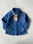 Genç Nakış Detaylı Kot Gömlek