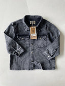 Genç Oversize Fit Kot Ceket | Cepli Çocuk Gömlek Ceket