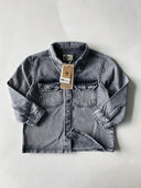 Genç Oversize Fit Kot Ceket | Cepli Çocuk Gömlek Ceket