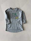 Günlük Penye Kız Çocuk Elbisesi | Çift Cepli, %100 Pamuk | Rahat Kesim, 4 Mevsim | 3-9 Yaş | RG1405