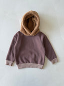 Çocuk Unisex Peluş Detaylı Kışlık Kapüşonlu Üst