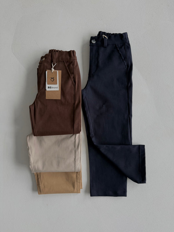 Gabardine-Hose für Jungen mit Taschen und Knopfverschluss | 3–9 Jahre | RG Brand | RG1489