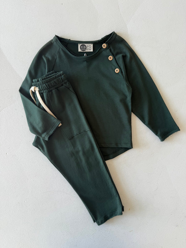 Kinder-Trainingsanzug mit Schulterknöpfen | 3–9 Jahre | RG Brand | RG1524