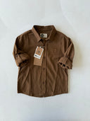 Çocuk Uzun Kollu Gömlek | %100 Doğal Pamuk Keten | 3-9 Yaş | RG1567