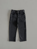 Çocuk Basic Düz Kesim Jean Pantolon %100 Pamuk Kız & Erkek 3–9 Yaş | RG1592