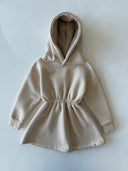 Kız Çocuk Kapüşonlu Elbise 3-9 Yaş