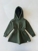 Kız Çocuk Kapüşonlu Elbise 3-9 Yaş