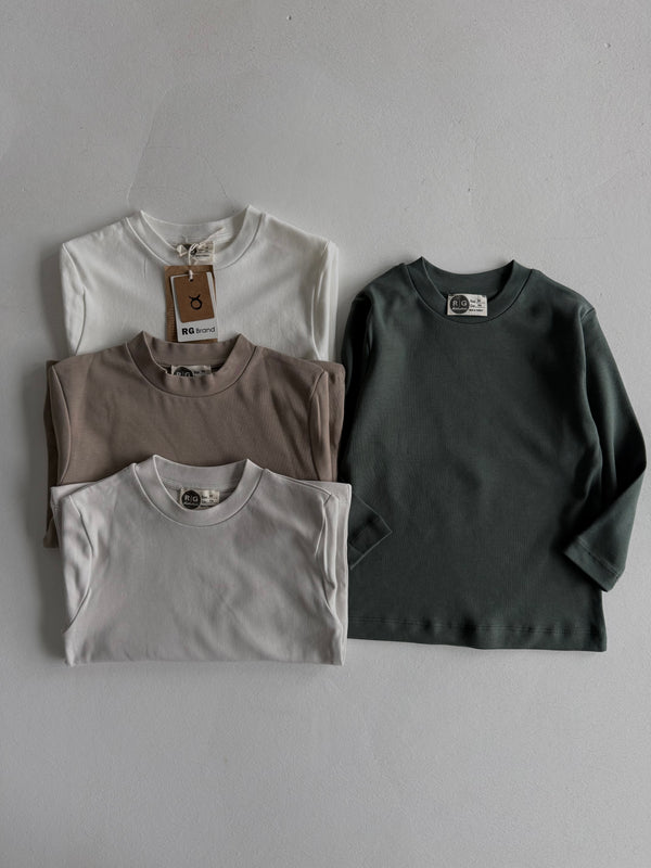 Kız Ve Erkek Çocuk Pamuk Basic Uzun Kollu Tişört | RG Brand | RG1703