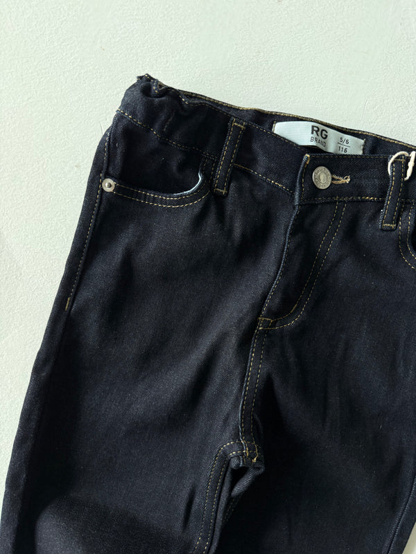 Kids' Stretch Denim Trousers | Ages 3–9 | Dark Blue | Straight Fit | RG Brand | RG1725
