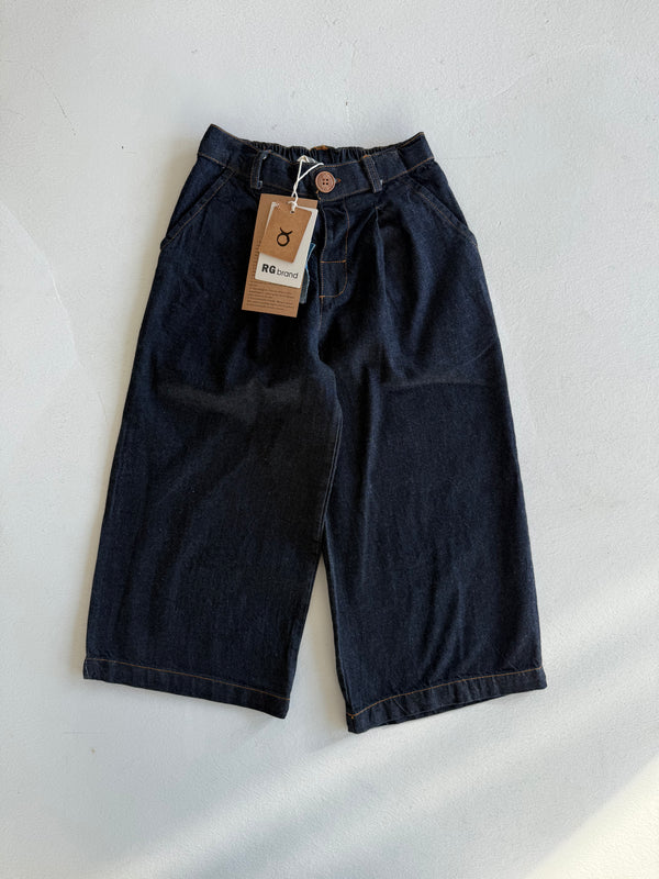 Çocuk Kot Pantolon | 3–9 Yaş | Mavi, Lacivert | Pileli ve Rahat Kesim | RG Brand | RG1735