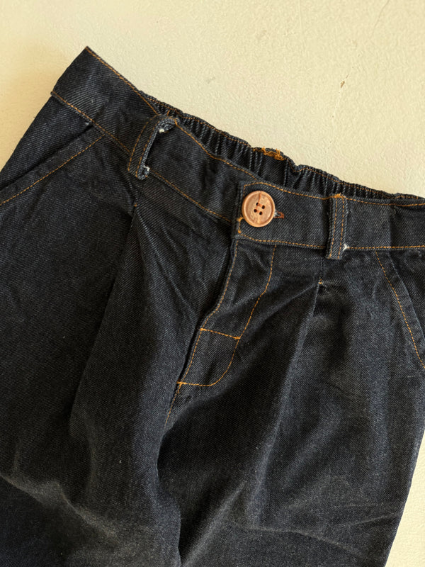 Çocuk Kot Pantolon | 3–9 Yaş | Mavi, Lacivert | Pileli ve Rahat Kesim | RG Brand | RG1735