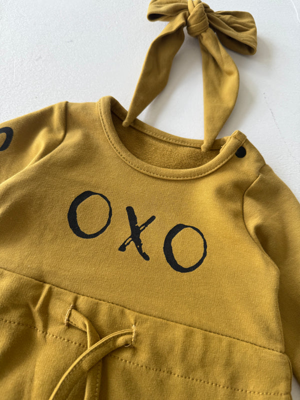 Babykleid und Haarband mit OXO-Print | RG Brand | 6 Monate–4 Jahre | RG225