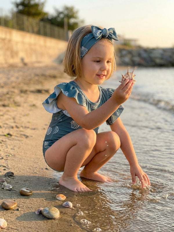 Kız Bebek Tam Likralı Çabuk Kuruyan Mayo Seti | RG Brand | 6 Ay–4 Yaş | RG281