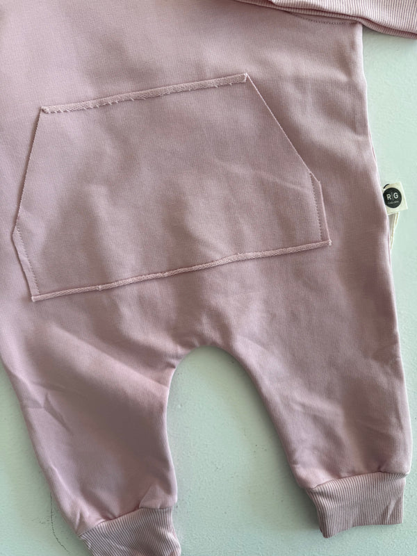 Baby Kangaroo-Pocket Jumpsuit and Beanie Set | 0–24 Months | RG Brand | RG304