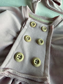 2-teiliges Baby-Set aus 100% Naturbaumwolle: Faltenkleid mit Knöpfen & Haarband | Mädchen | RG306