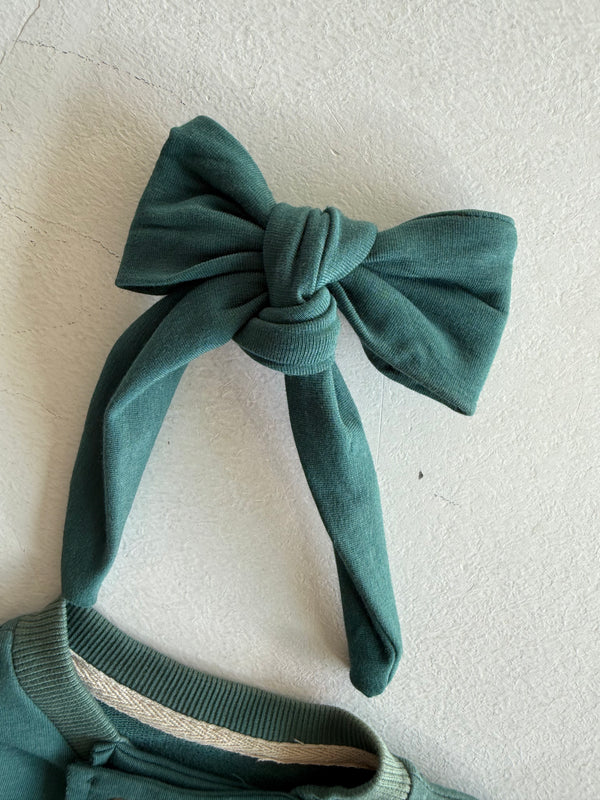 100% Natural Cotton Baby Button-Front Pleated Dress & Headband 2-Piece Set | Baby Girl | RG306