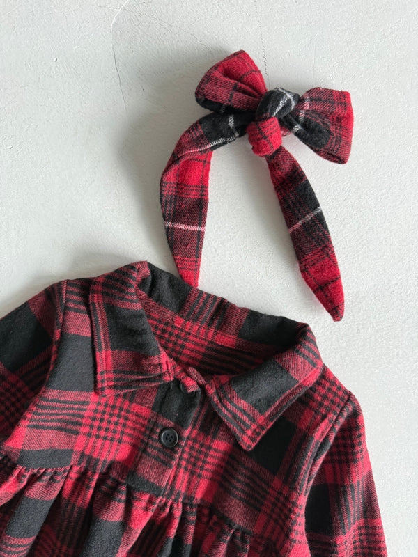Baby Plaid Dress and Headband | 6 Months–3 Years | RG Brand | RG310