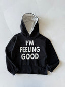 Genç Unisex Kapüşonlu Önden Baskılı Sweatshirt