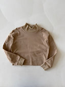 Rollkragen-Crop-Sweatshirt für junge Mädchen