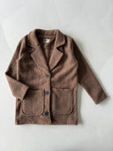 Genç Ceket Yaka Düğmeli Kaban