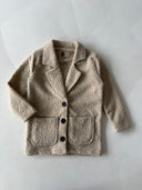 4 Mevsim Kız ve Erkek Çocuk Kaşe Mont Çift Cepli Düğmeli 9–15 Yaş | RG3318